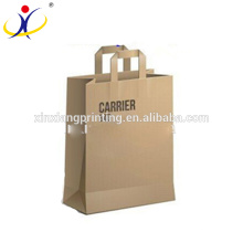 Luxury single wine carry bag,paper carry bags 26 + 13.5 x 32 + 4cm
